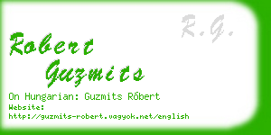 robert guzmits business card