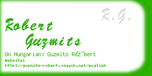 robert guzmits business card